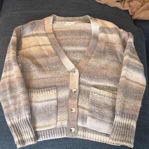 Roller Rabbit Lillien Cardigan in Tan Melange